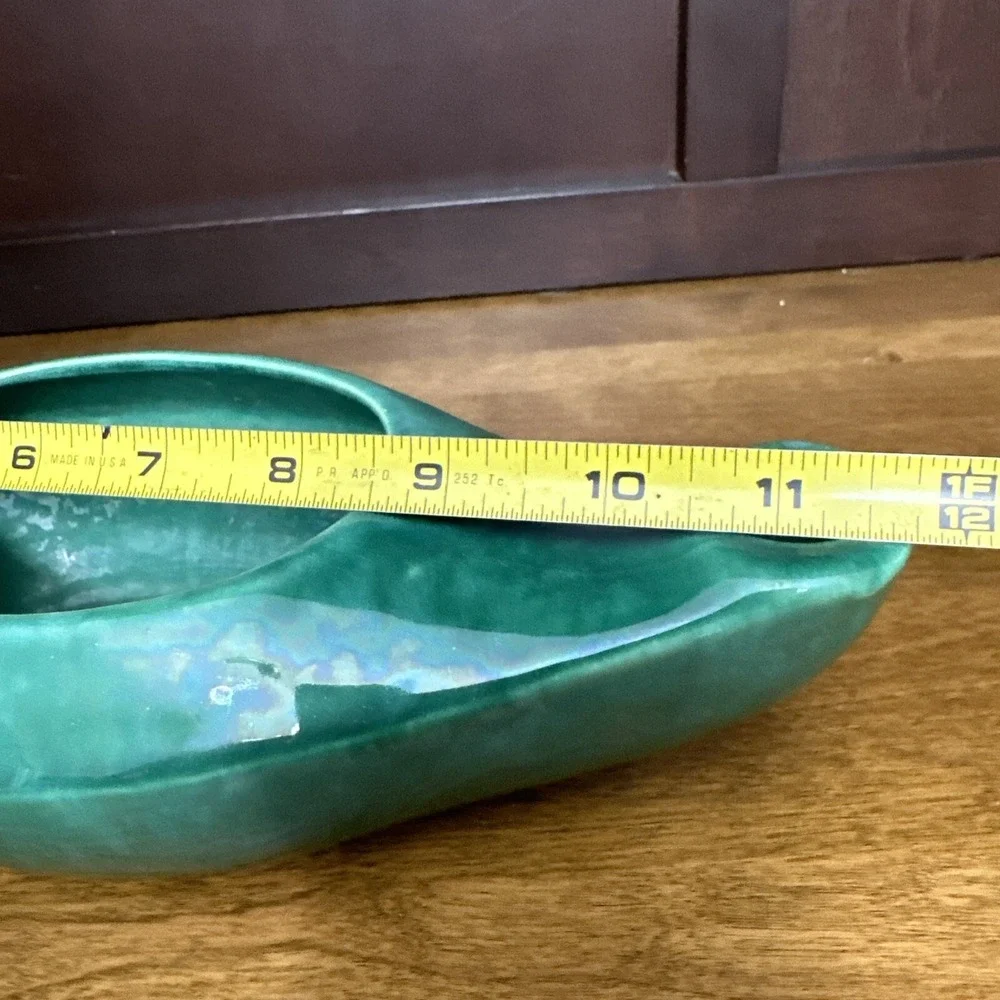 Gonder Pottery Genie Lamp Planter Vase Green 12